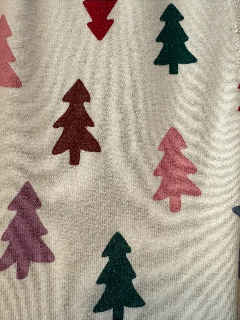 Hanna andersson long John pajama set in multicolor happy little trees 150 CM 12